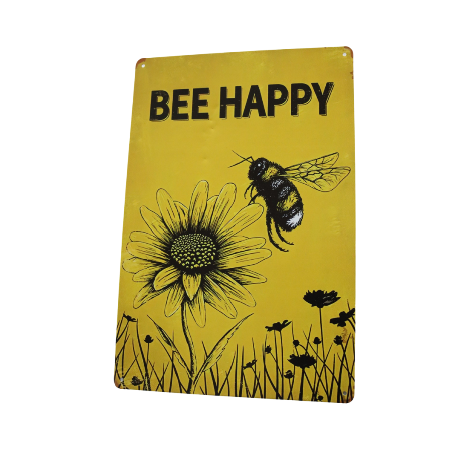 Bee happy decoratie