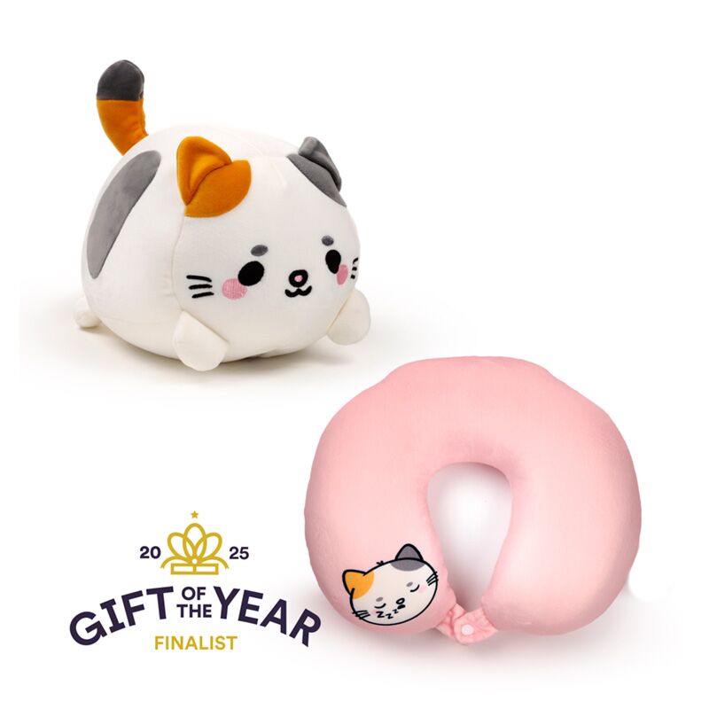 Kat 2-in-1 Pluche Reiskussen (1)