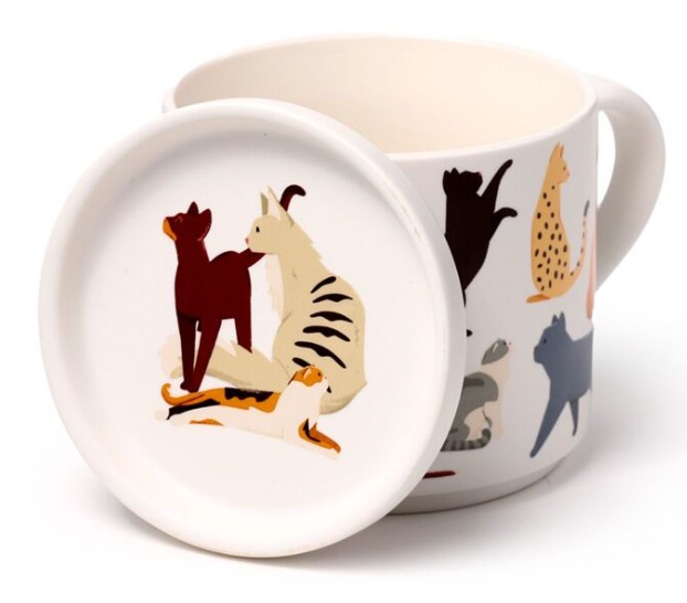 mok met onderzetter Feline Fine 3