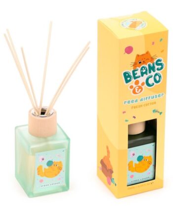 Huisparfum met geurstokjes fris katoen - Beans&co