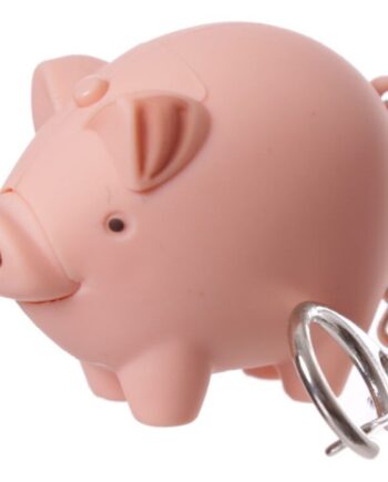 Sleutelhanger varken met licht en geluid